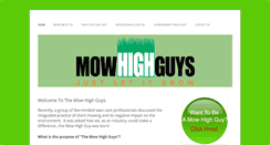 Desktop Screenshot of mowhighguys.com
