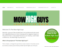 Tablet Screenshot of mowhighguys.com